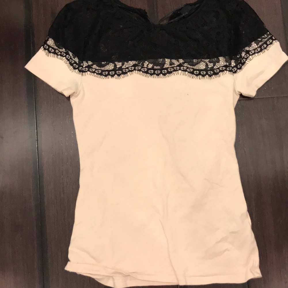 Cute black lace t shirt